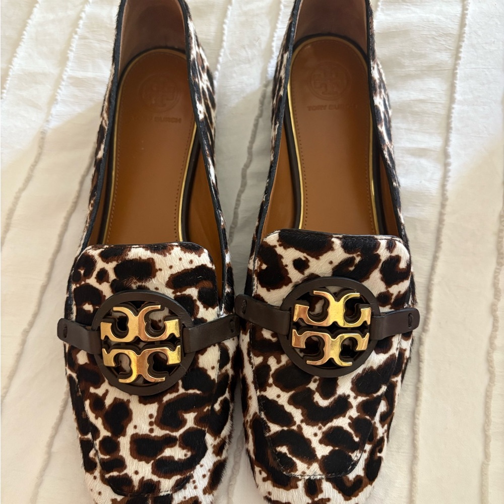 Tory Burch Metal Miller 15mm Loafer printed baby haircalf